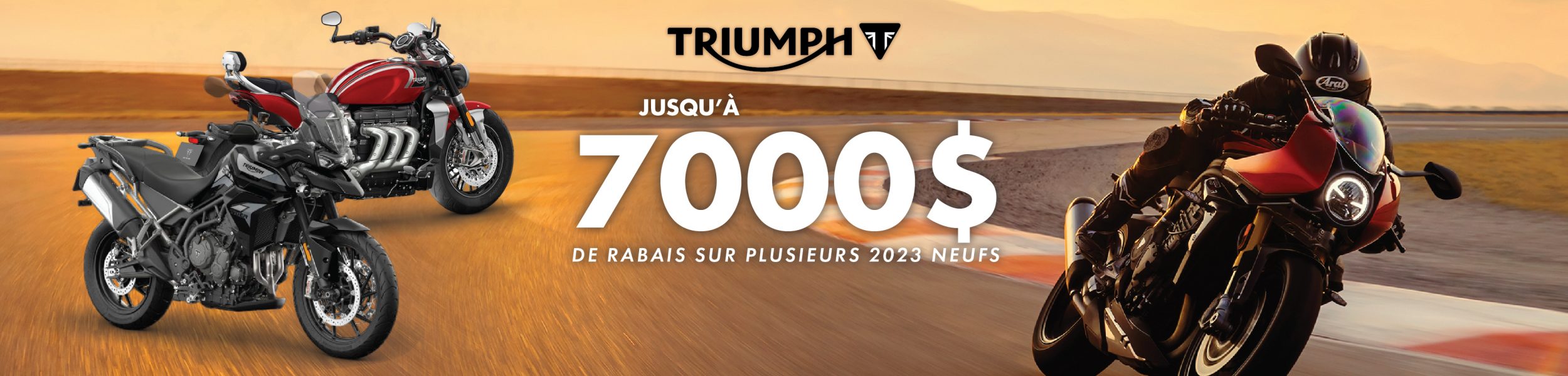 triumph 7000$ de rabais