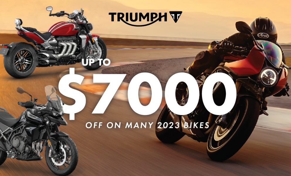 triumph $7000 off