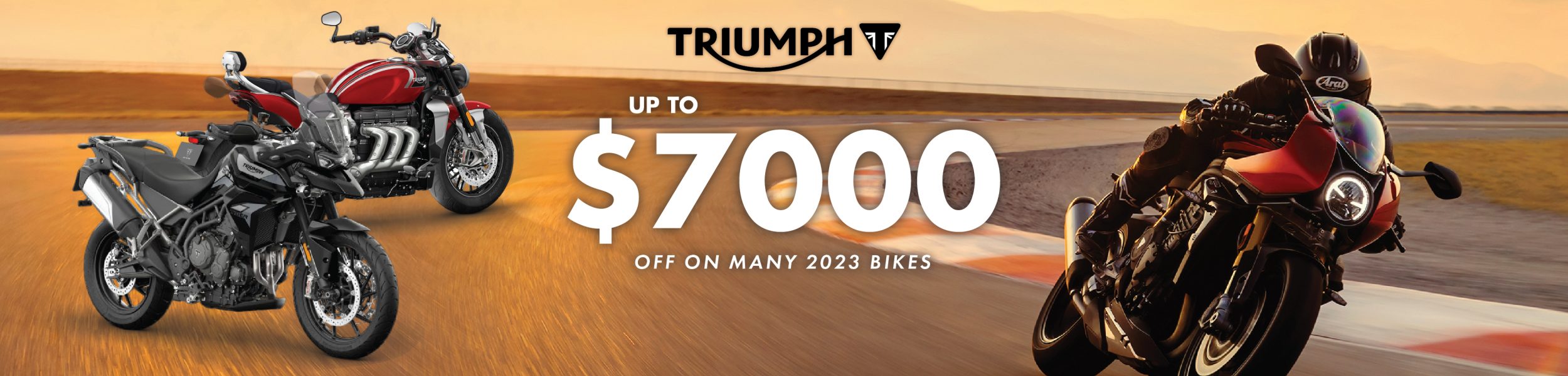 triumph $7000 off